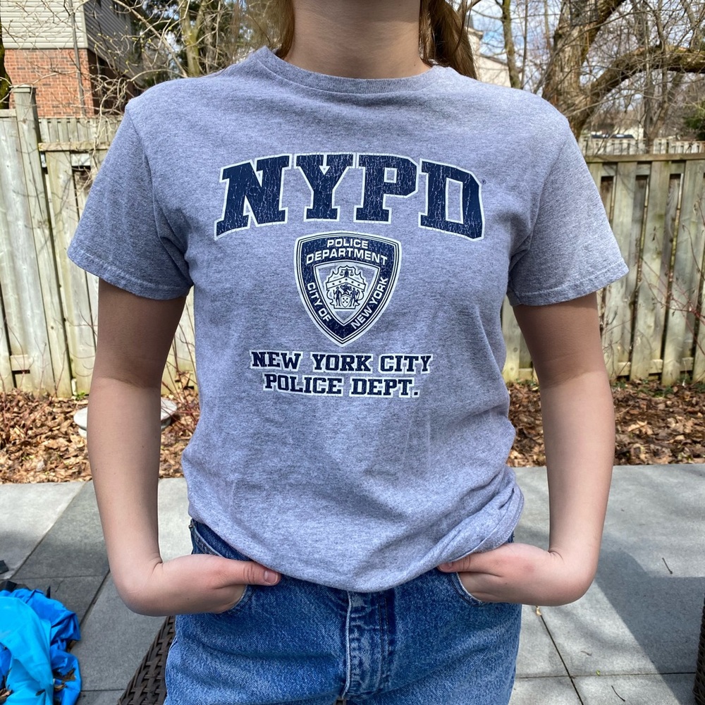 Grey NYPD T-shirt
